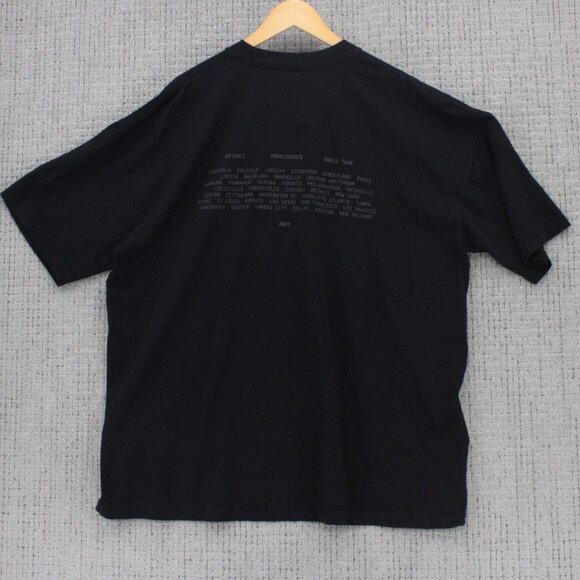 Beyoncé The Renaissance World Tour Black 2XL Mens T-Shirt Black Concert Music - Picture 2 of 9